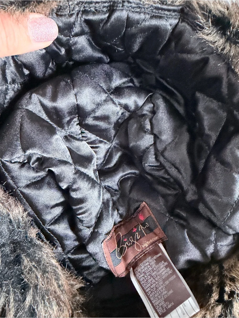 Vintage Faux Fur winter Aviator Trapper Hat - Brown